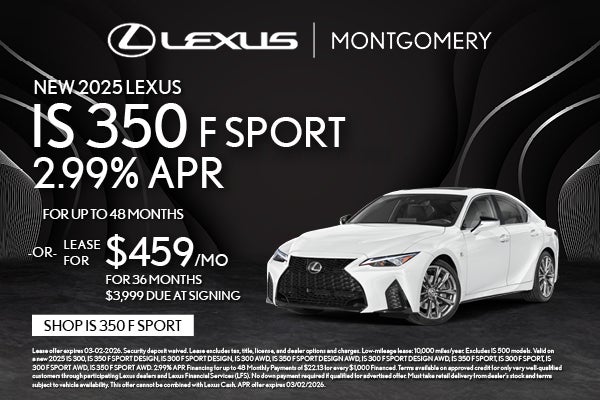 NEW 2025 LEXUS IS 350 F SPORT
